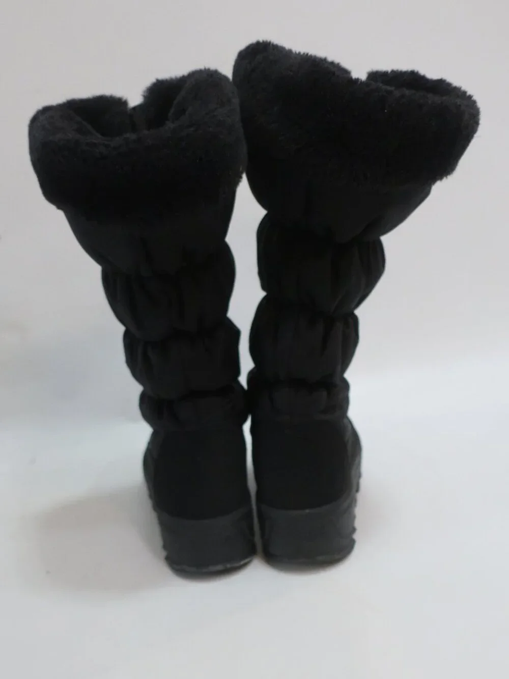 Womens Pajar Canada Toboggan 2.0 Black Shearling Wool Blend Lining Boots 7 - 7.5